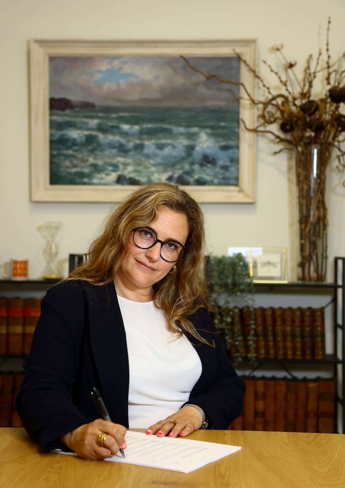 Patricia Aira, socia fundadora de Pactaria, en su despacho.